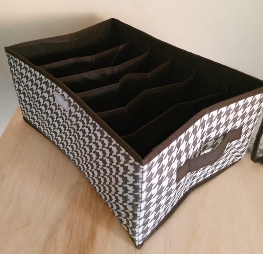 Organizador Plegable de Cajón con Tapa y Divisiones