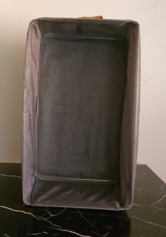 Cesto Organizador Plegable con Marco Metálico y Base Rígida