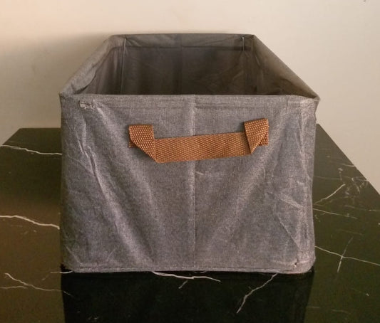 Cesto Organizador Plegable con Marco Metálico y Base Rígida