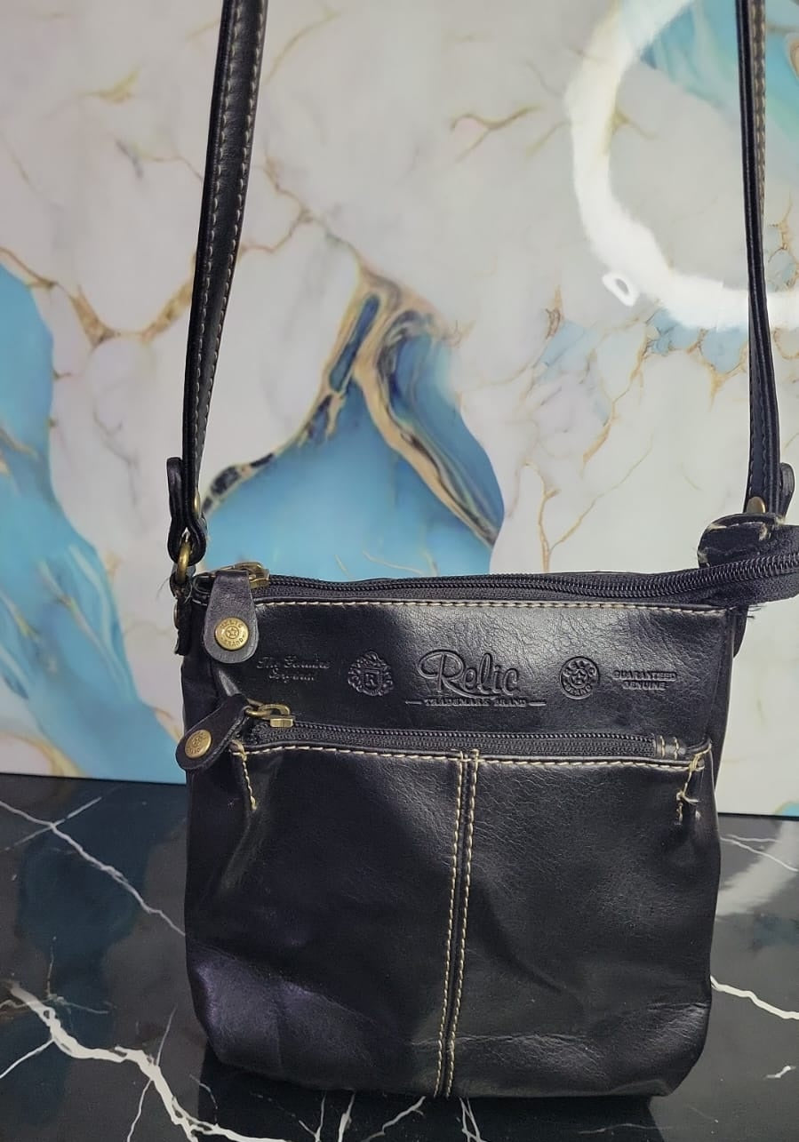 Bolso Bandolera Relic de Cuero Genuino