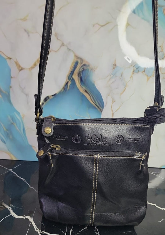 Bolso Bandolera Relic de Cuero Genuino