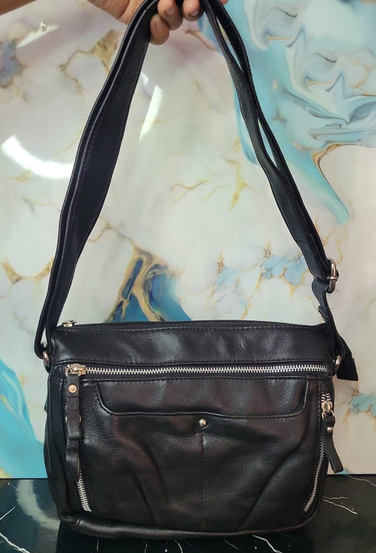 Bolso Bandolera de Cuero Genuino Great American Leatherworks